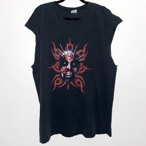 SlipKnot Rock Tee 🎸 vtg excellent condition band merch oversized sleeveless XXL